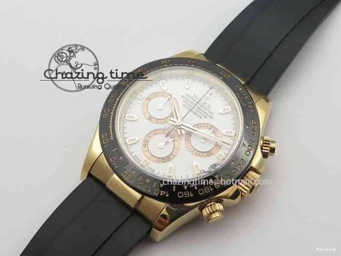 MiroTime 0407 Sustainable Daytona 116515 JF 1:1 Best Edition White Dial On Black Rubber Strap A 3654